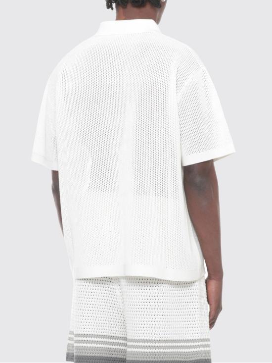 26SS 카사블랑카 반팔 셔츠 MSS26KW1338 03 White - CASABLANCA