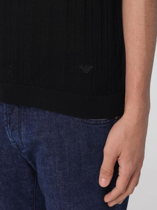 26SS 엠포리오 아르마니 폴로 티셔츠 EM004305AF23761 UC001 Black - EMPORIO ARMANI