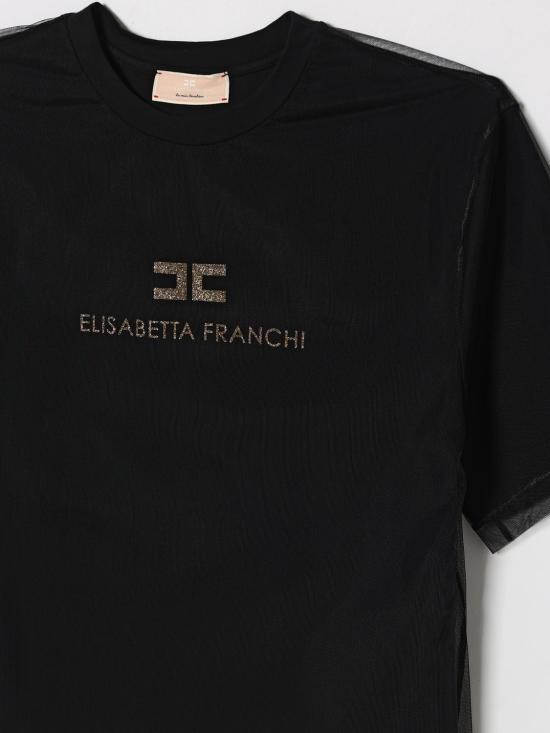 26SS [키즈] 엘리자베타프랜치 티셔츠 EFTS2550JE006 N005 Black - ELISABETTA FRANCHI
