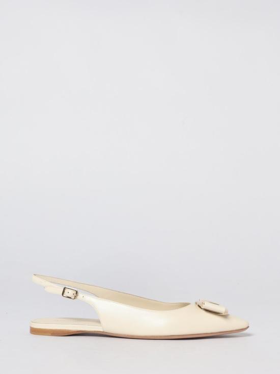 26SS 살바토레 페라가모 플랫 슈즈 01K914 790607 003 Yellow Cream