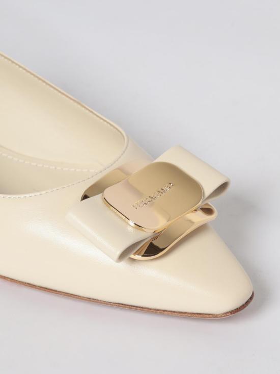 26SS 살바토레 페라가모 플랫 슈즈 01K914 790607 003 Yellow Cream - SALVATORE FERRAGAMO