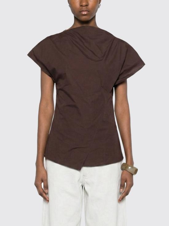 26SS 쉐르 반팔 티셔츠 CHE0690FEDORA MAR68 Brown