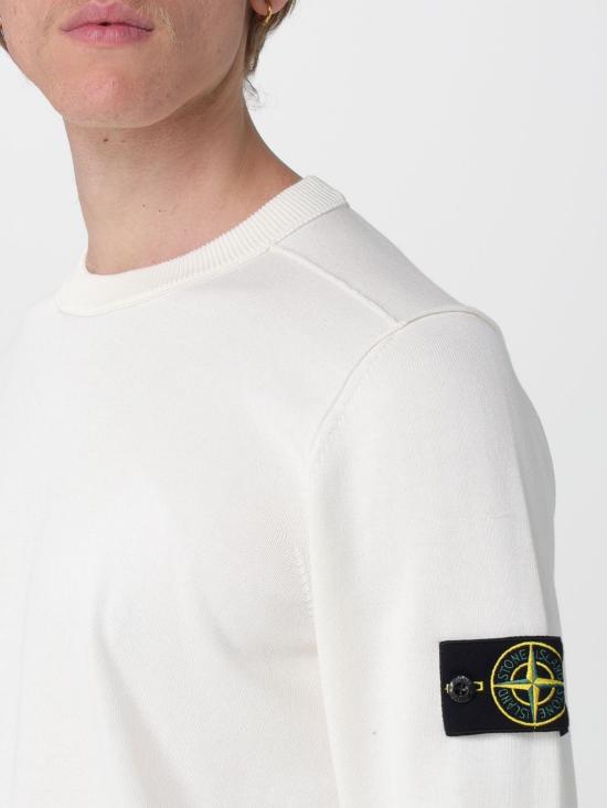 26SS 스톤 아일랜드 스웨터 5100053S00B2 V0093 White - STONE ISLAND