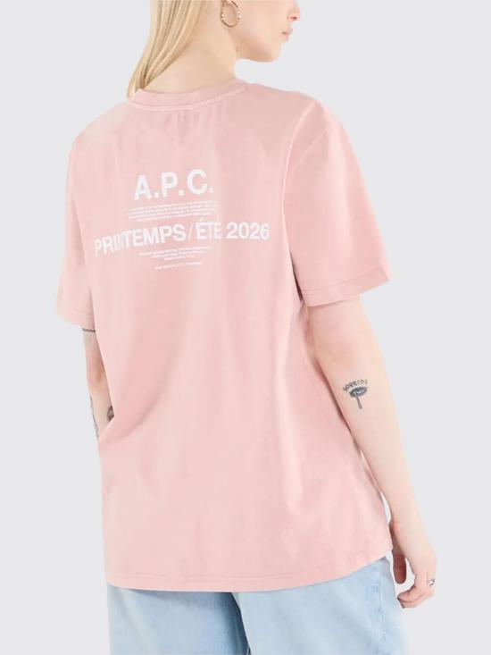 26SS 아페쎄 반팔 티셔츠 COHBSM26465 FAA Pink - A.P.C.