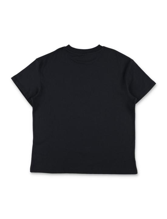  [키즈] 스텔라 맥카트니 티셔츠 스텔라 매카트니 아동용 S 웨이브 로고 티셔츠 블랙 - STELLA MCCARTNEY