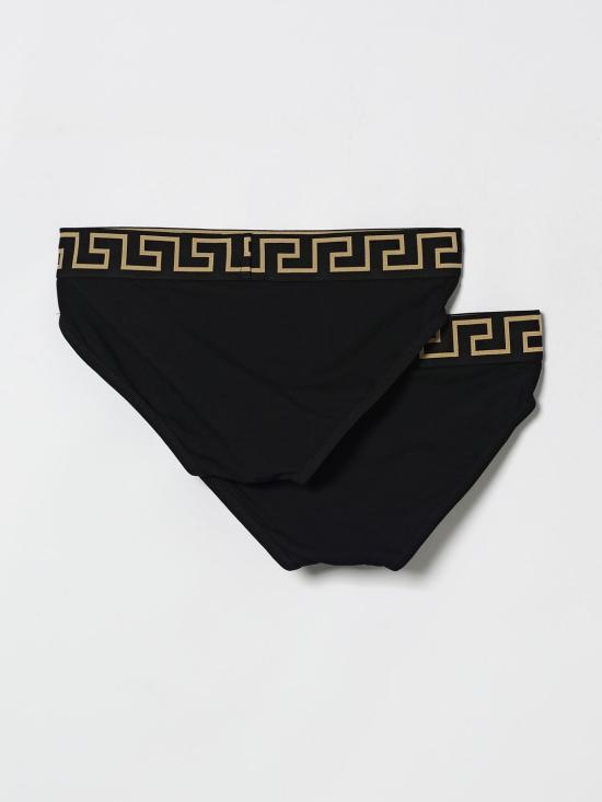 26SS 베르사체 팬티 AU101801A10011 1A80G Black 2 - VERSACE