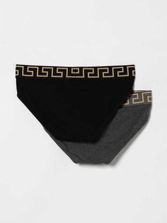 26SS 베르사체 팬티 AU101801A10011 1A91M Black 3 - VERSACE