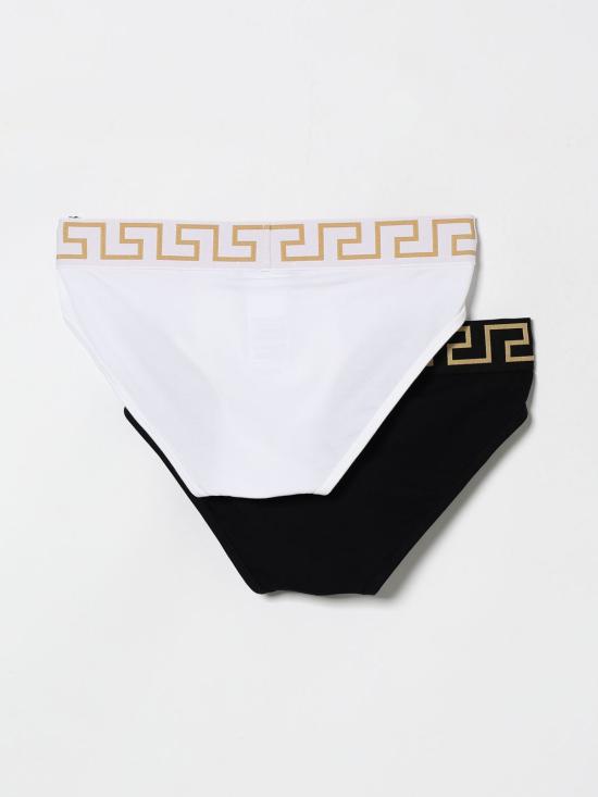 26SS 베르사체 팬티 AU101801A10011 A83K Black 1 - VERSACE