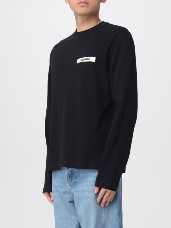 26SS 자크뮈스 반팔 티셔츠 25HTSM00570AJ00226 990 Black - JACQUEMUS