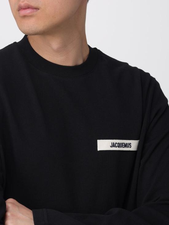 26SS 자크뮈스 반팔 티셔츠 25HTSM00570AJ00226 990 Black - JACQUEMUS