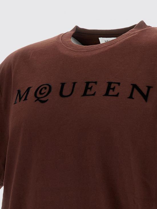 25FW 알렉산더 맥퀸 반팔 티셔츠 847750QTAD5 0642 Red - ALEXANDER MCQUEEN