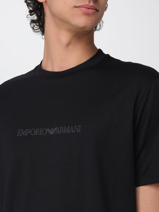 26SS 엠포리오 아르마니 반팔 티셔츠 EM004583AF13669 MC540 Black - EMPORIO ARMANI