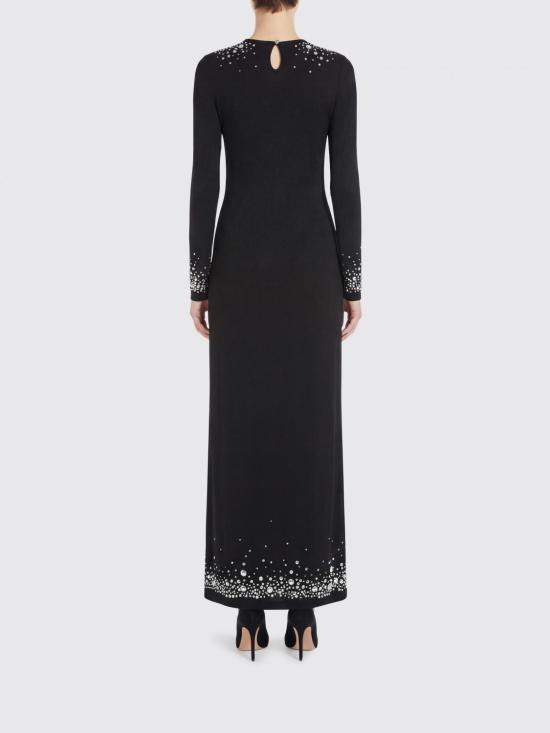 26SS 파코라반 롱 원피스 26PJRO236CU0014 P001 Black - PACO RABANNE