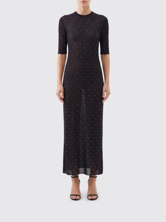 26SS 파코라반 롱 원피스 26PMRO247ML0336 P001 Black