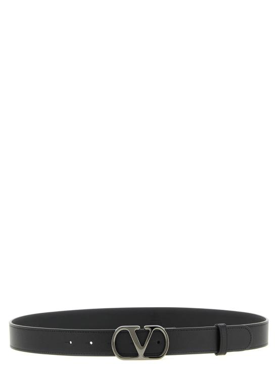  발렌티노 가라바니 가죽 벨트 Valentino Garavani Vlogo 시그니처  블랙