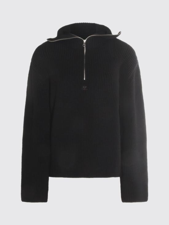 25FW 쿠레쥬 스웨터 325MPU243FI0036 9999 Black