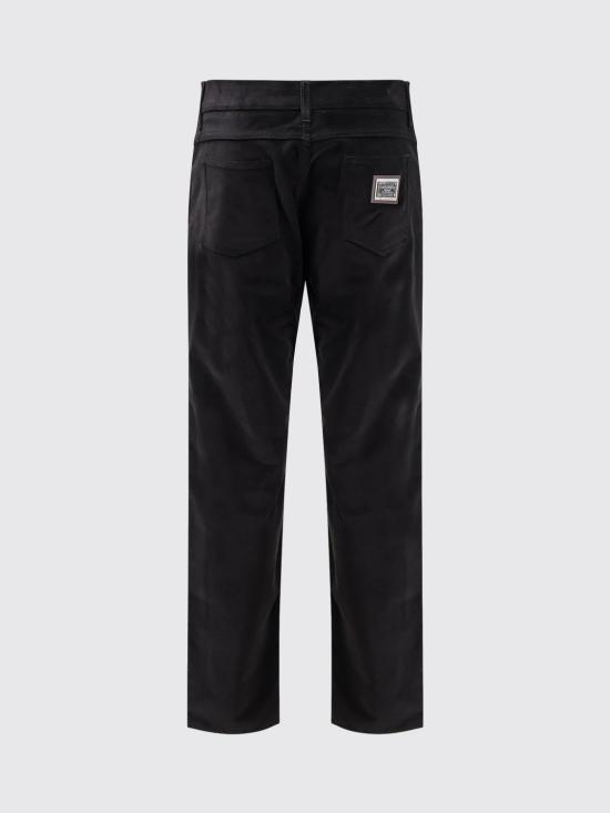 25FW 돌체앤가바나 스트레이트 팬츠 GYJCCTGJ589 N0000 Black - DOLCE & GABBANA