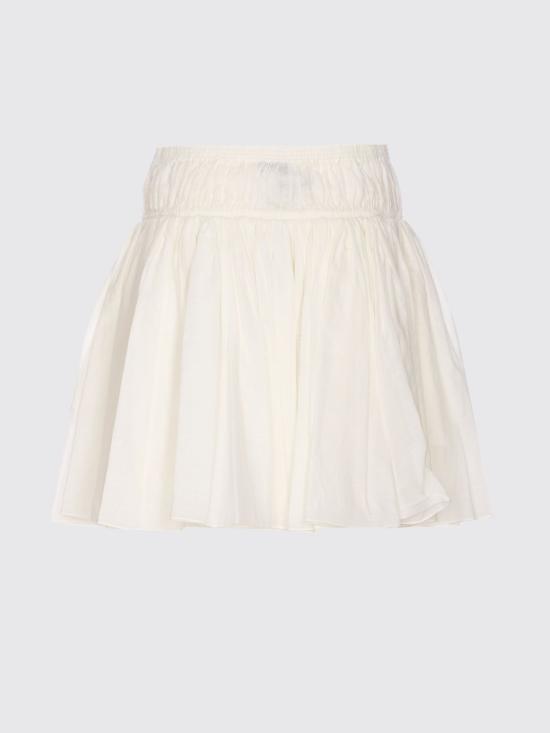 25FW 알라이아 미디 스커트 AA9J2341W069B 000 White - ALAIA