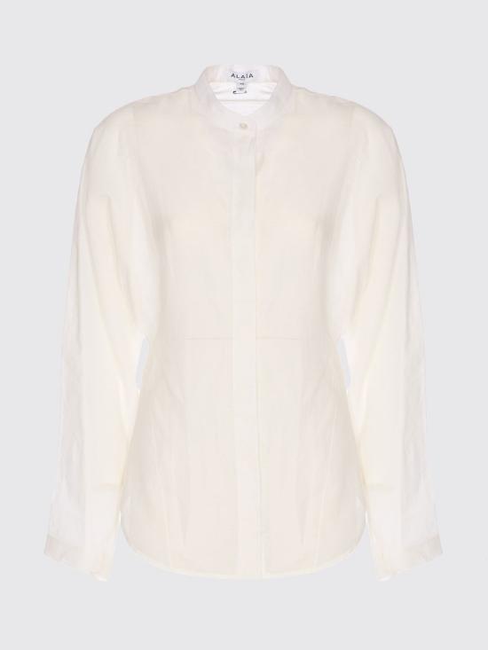 25FW 알라이아 셔츠 AA9C0988W069B 000 White