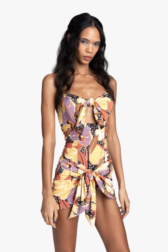  안나 수이 원피스 수영복 사막의 꽃 사롱 - ANNA SUI