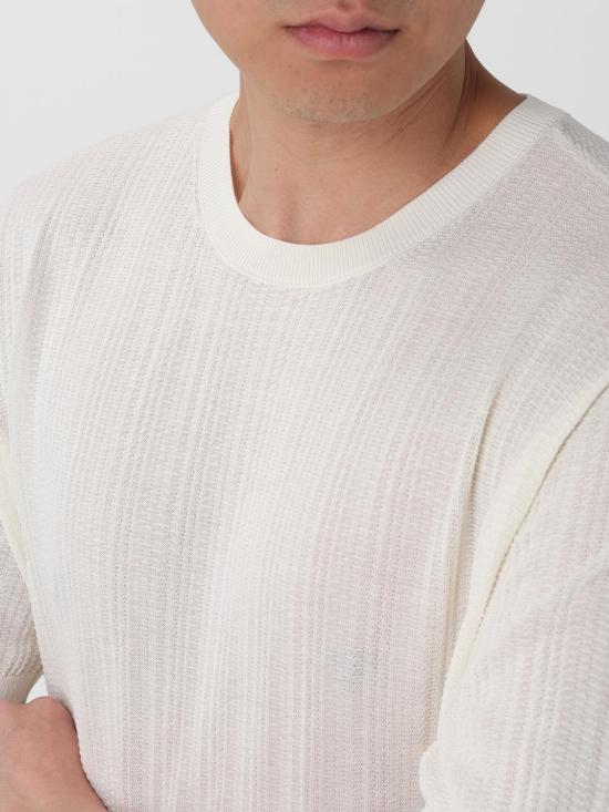 26SS 엠포리오 아르마니 스웨터 EM004740AF23761 U1107 Yellow Cream - EMPORIO ARMANI