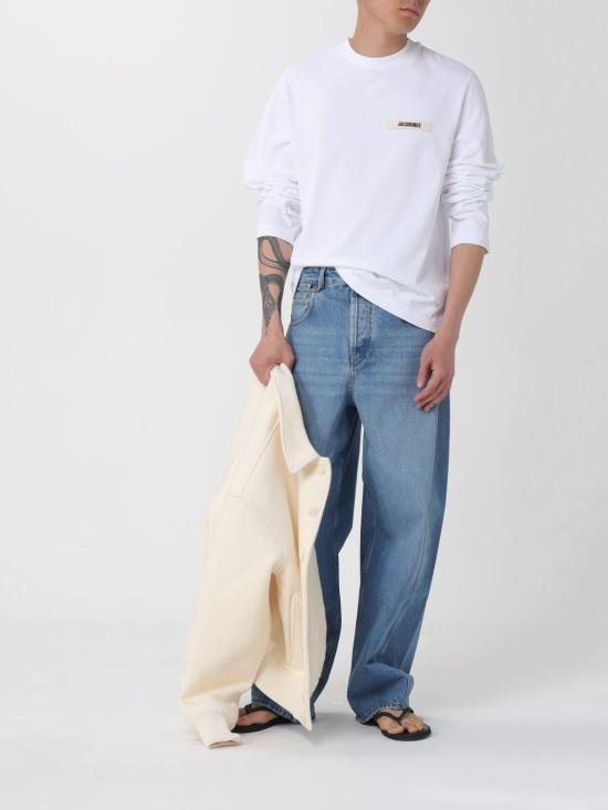 26SS 자크뮈스 반팔 티셔츠 25HTSM00570AJ00226 100 White - JACQUEMUS