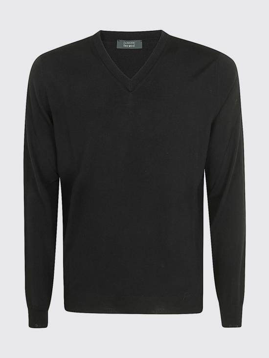 25FW 자노네 스웨터 810103Z0290 N3017 Black 1 - ZANONE