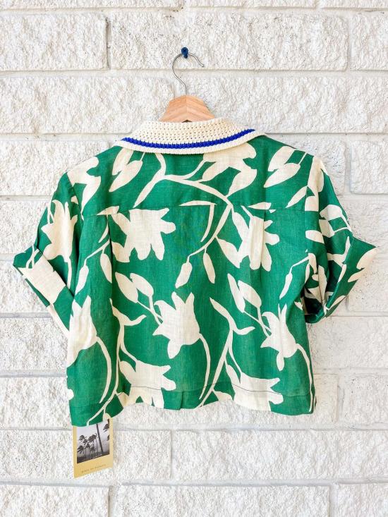  트로바타 셔츠 Trovata Thia 셔츠 Madalena 꽃무늬 - TROVATA