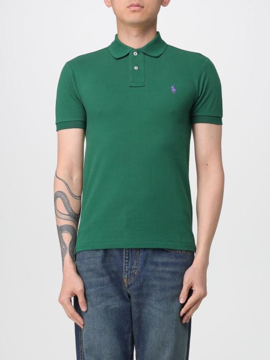 26SS 폴로 랄프로렌 폴로 티셔츠 710795080 002 Forest Green