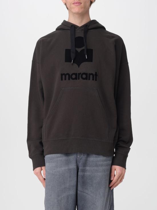 26SS 이자벨마랑 마일리 로고 후드 티셔츠 SW0027HAB1M18H 02FK Black