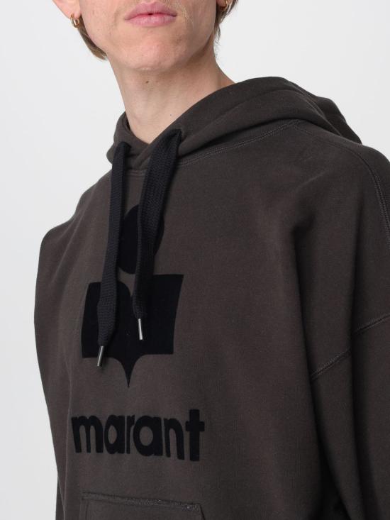 26SS 이자벨마랑 마일리 로고 후드 티셔츠 SW0027HAB1M18H 02FK Black - ISABEL MARANT