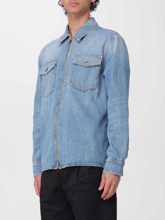 26SS 베르사체 데님 셔츠 10207231A16386 1D190 Blue - VERSACE