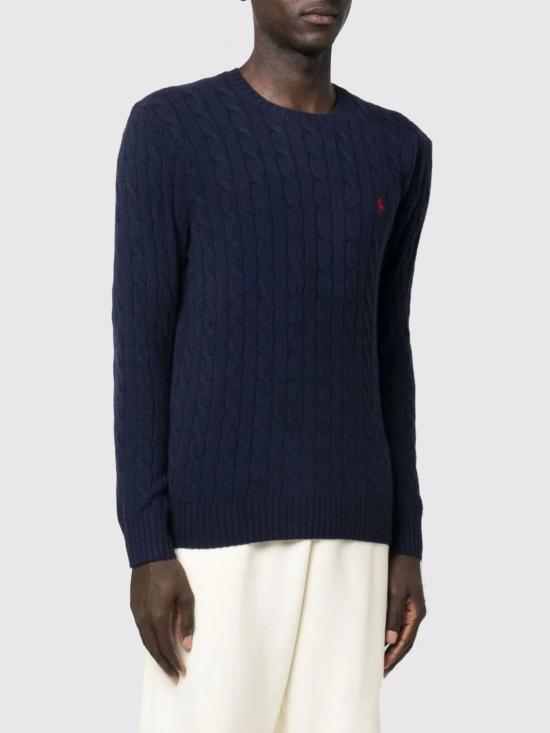 25FW 폴로 랄프로렌 케이블 니트 스웨터 710876762 002 Blue 2