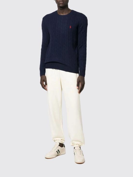 25FW 폴로 랄프로렌 케이블 니트 스웨터 710876762 002 Blue 2 - POLO RALPH LAUREN