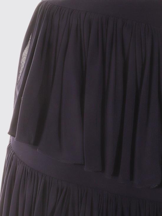 25FW 알라이아 미디 스커트 AA9J2312J050A 542 Marine - ALAIA