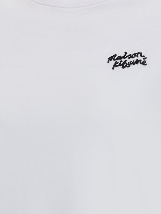 26SS 메종키츠네 핸드라이팅 컴포트 티셔츠 PW00114KJ0119 O102 White - MAISON KITSUNE