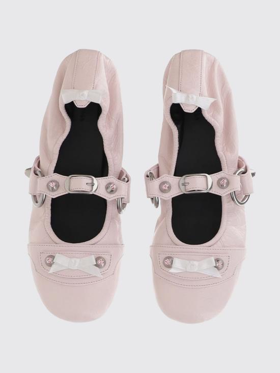 26SS 발렌시아가 플랫 슈즈 864665WZD41 5158 Pink - BALENCIAGA