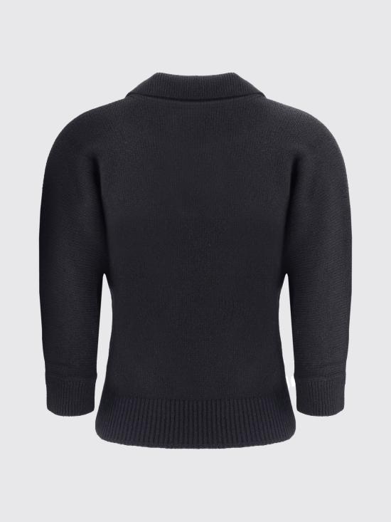 25FW 케이트 폴로 티셔츠 9834650 200 Black - KHAITE