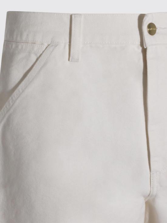 26SS 칼하트 WIP 디어본 캔버스 싱글 니 팬츠 I031497 D602 White - CARHARTT WIP