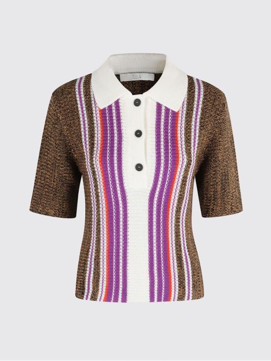 25FW 텔라 폴로 티셔츠 F4001507T243 Y001 Violet