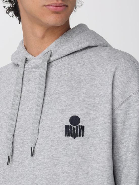 26SS 이자벨마랑 매트 후드 티셔츠 SW0050HAD1M05H 02GY Grey - ISABEL MARANT