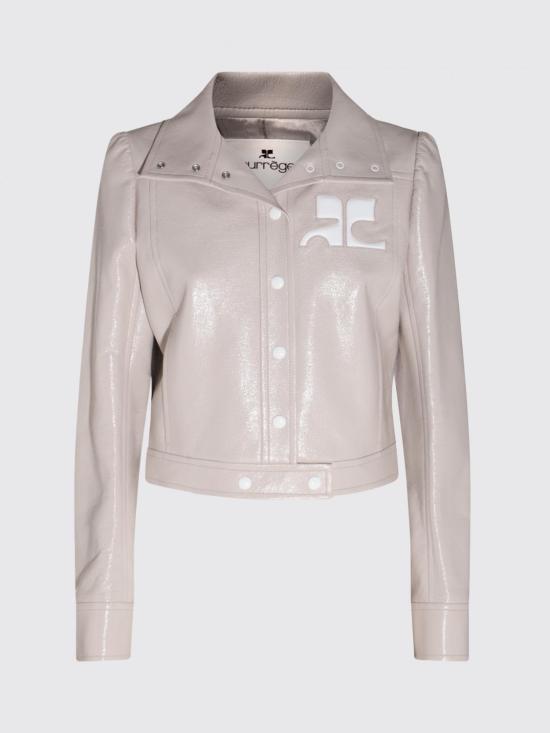 25FW 쿠레쥬 가죽 자켓 PERCBL005VY0014 9100 Grey