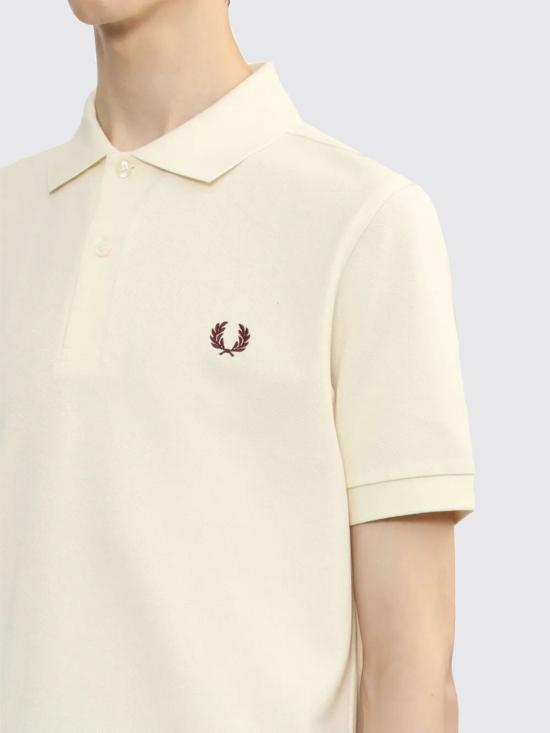 25FW 프레드페리 폴로 티셔츠 FPM600055 V84 Ecru - FRED PERRY