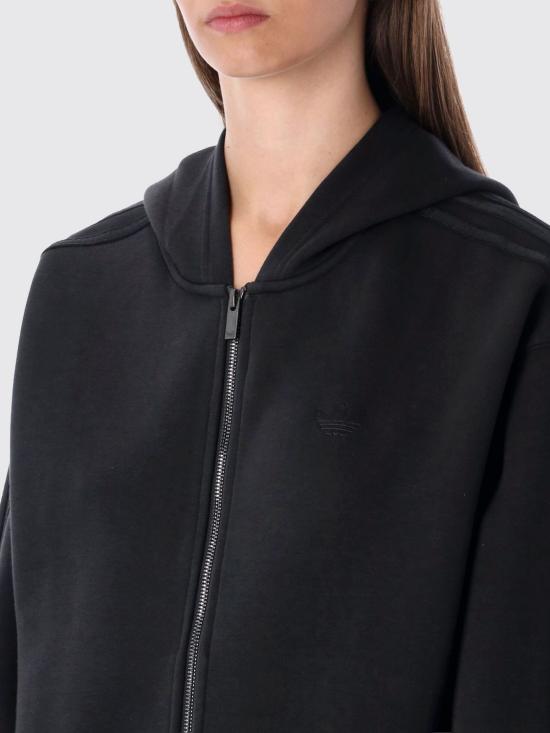 25FW 아디다스 아디컬러 3 스트라이프 스페이서 풀집후디 JY2619 Black - ADIDAS