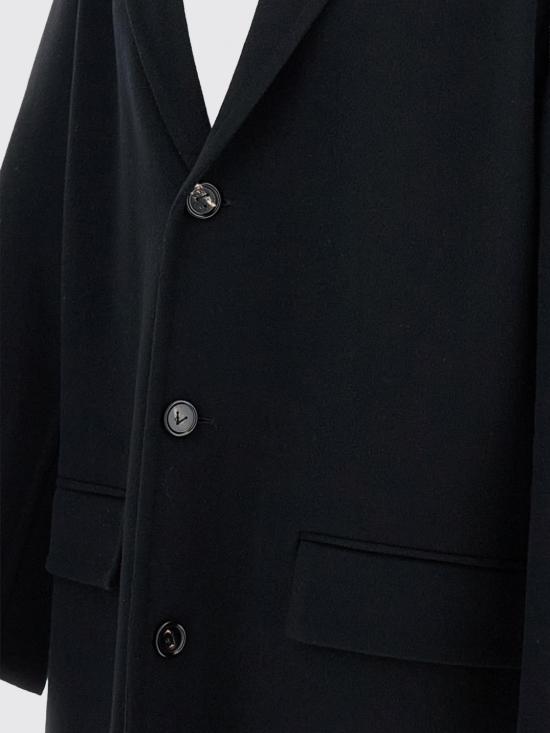 25FW 보테가베네타 코트 815142V4CB0 1000 Black - BOTTEGA VENETA