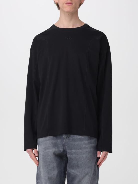 26SS 디젤 T 박스트 긴소매 티셔츠 A194440AIJU 9XX Black