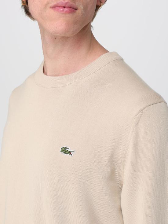 26SS 라코스테 크루넥 스웨터 AH1985 02S Beige - LACOSTE