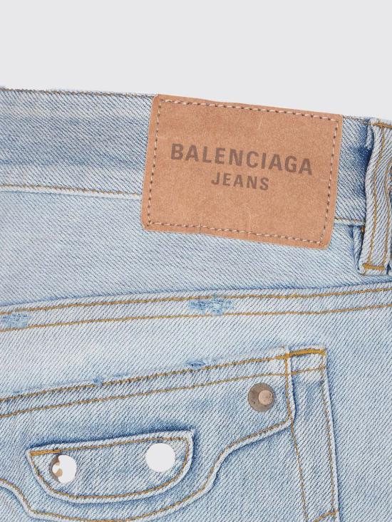 25FW 발렌시아가 데님 스커트 852324TTW74 4200 Blue - BALENCIAGA