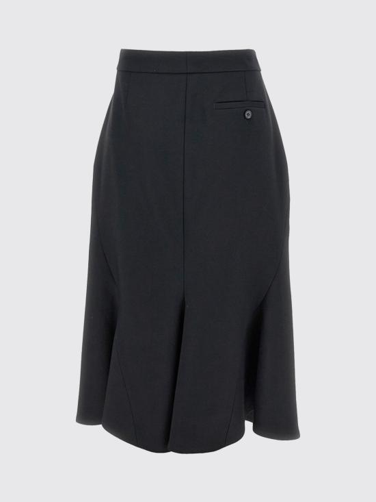 25FW 알렉산더 맥퀸 미디 스커트 848863QJAFK 1000 Black - ALEXANDER MCQUEEN