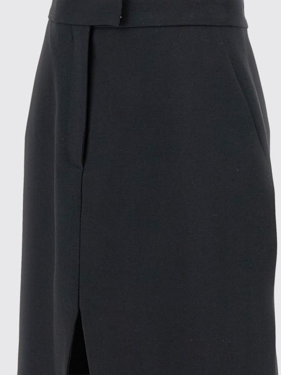 25FW 알렉산더 맥퀸 미디 스커트 848863QJAFK 1000 Black - ALEXANDER MCQUEEN